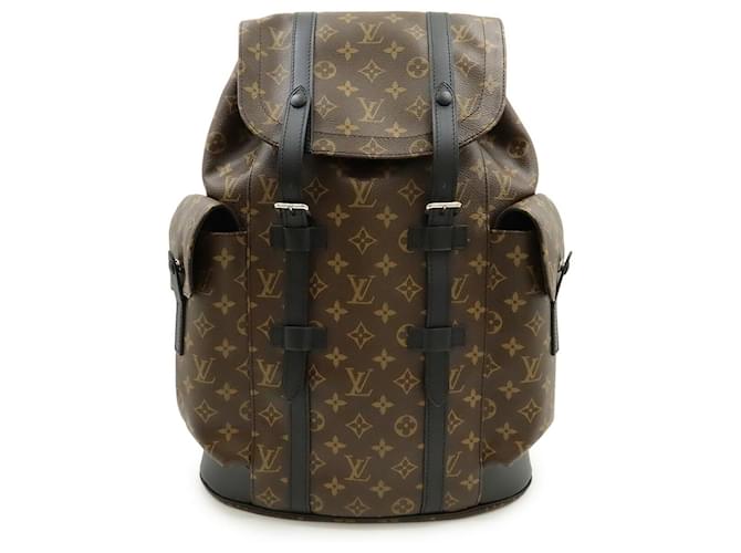 Louis Vuitton Monogram Macassar Christopher PM Backpack Brown Cloth  ref.2472677