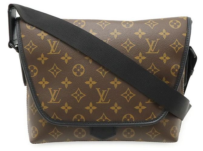 Sac messager Monogram Macassar Louis Vuitton Marron