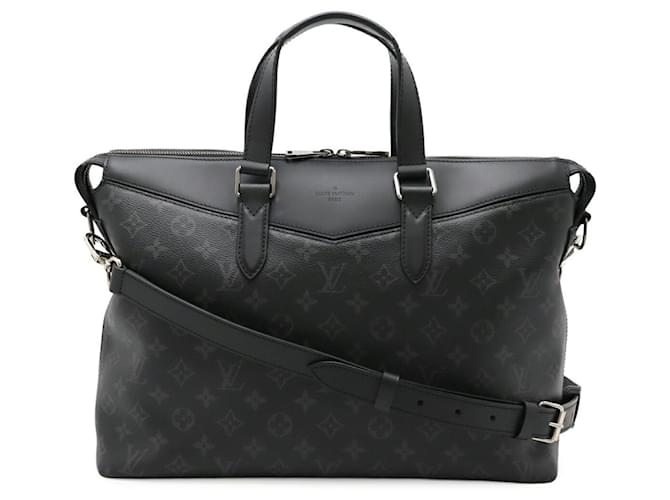 Louis Vuitton Monogram Eclipse Briefcase Black Cloth  ref.2473231