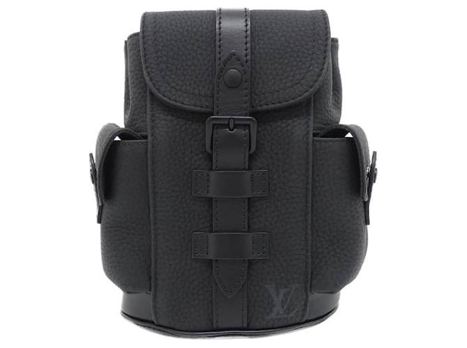 Louis Vuitton Christopher XS Taurillon Shoulder Bag Black Leather  ref.2473438