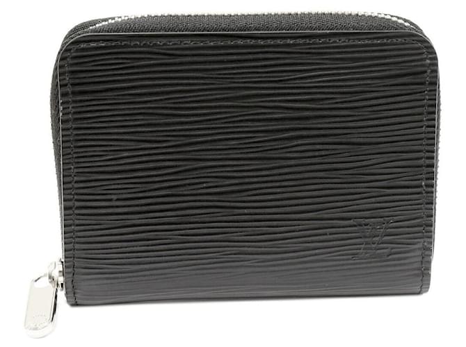Louis Vuitton Epi Leather Zippy Coin Purse Black Pony-style calfskin  ref.2474707