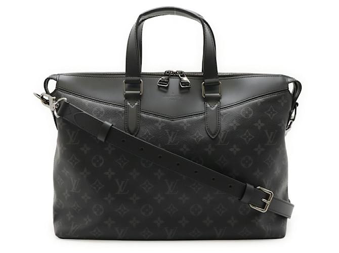 Louis Vuitton Monogram Eclipse Briefcase Explorer Black Cloth  ref.2474980