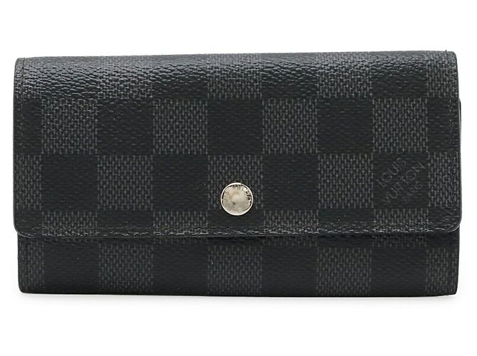 Étui à clés Damier Graphite Louis Vuitton Noir