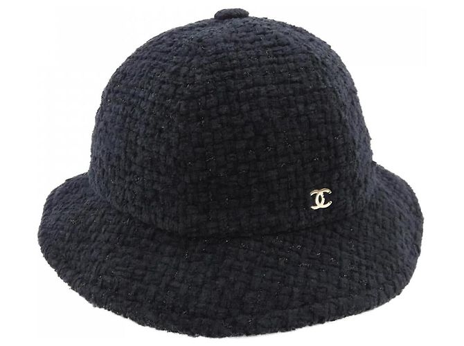 Timeless Chanel Hat Cotton Wool Silk Polyester Polyamide Hat Black