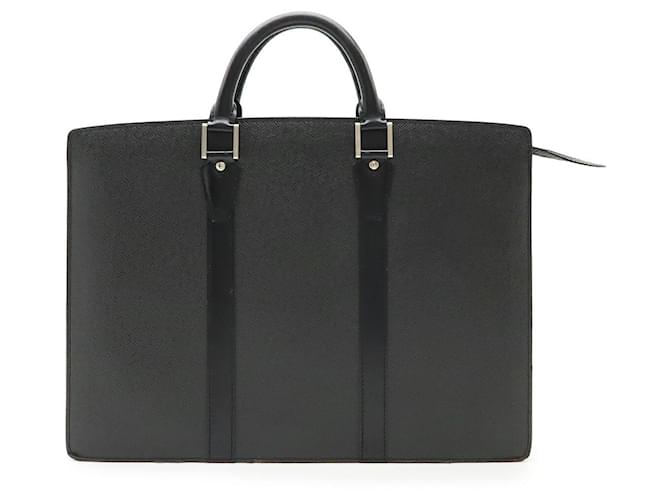 Louis Vuitton Taiga Document Briefcase Black Leather Pony-style calfskin  ref.2475495
