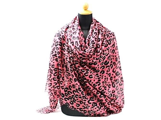 Louis Vuitton Large Stole Scarf in Pink and Black  ref.2475656