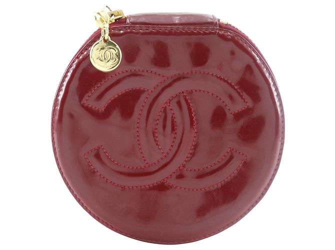Chanel Coco Mark Pouch Case Red