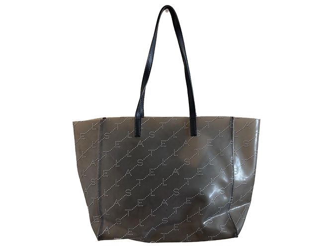 Stella Mc Cartney Borsa Tote Stella McCartney Monogramma Grigio Trasparente