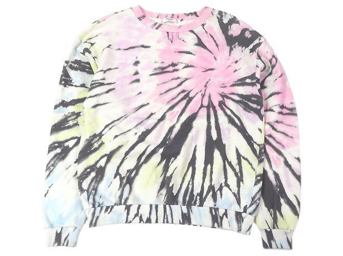 Céline Celine SUDADERA LOOSE TIE DYE Sudadera de Algodón Rosa