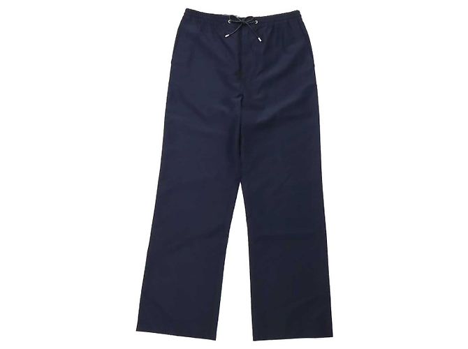 Calças de lã e poliamida Loewe Azul Azul marinho