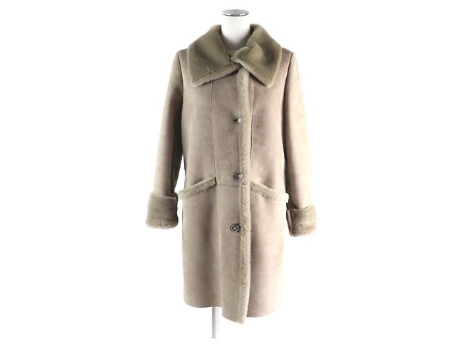 Autre Marque Abrigo Mouton EMMETI Beige