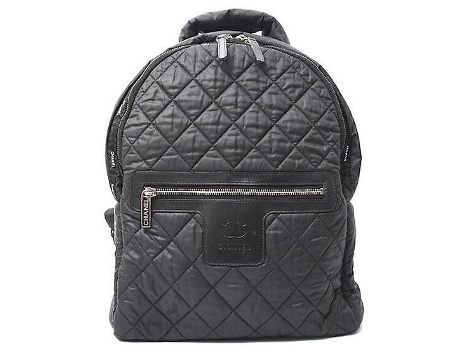 Chanel Coco Cocoon Matelasse Nylon Backpack Black