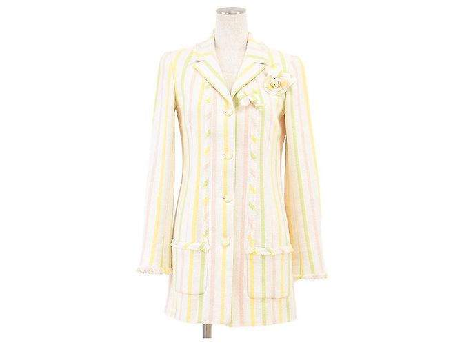 Chanel 04C P22464 Tweed Jacket White