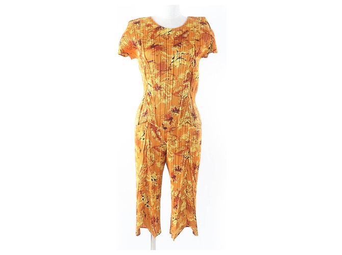 Issey Miyake PLEATS PLEASE PLEATS PLEASE Polyester-Set Orange