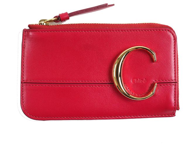 Chloé Monedero de cuero CHLOEC de Chloe Roja