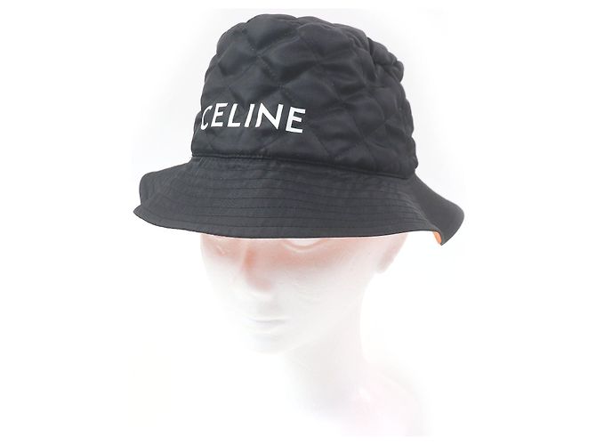 Céline Celine 2AUB0930C Nylon Bucket Hat Black