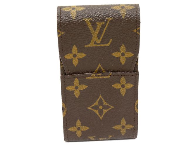 Astuccio per Sigarette Monogram Louis Vuitton Marrone