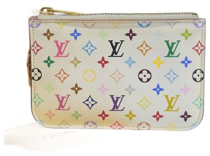 Louis Vuitton Monogram Multicolore Coin Purse White