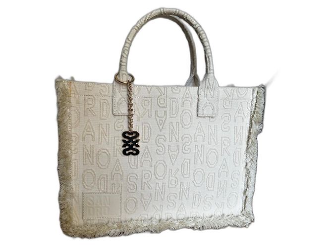 Bolso Tote Kashba Sandro Blanco roto