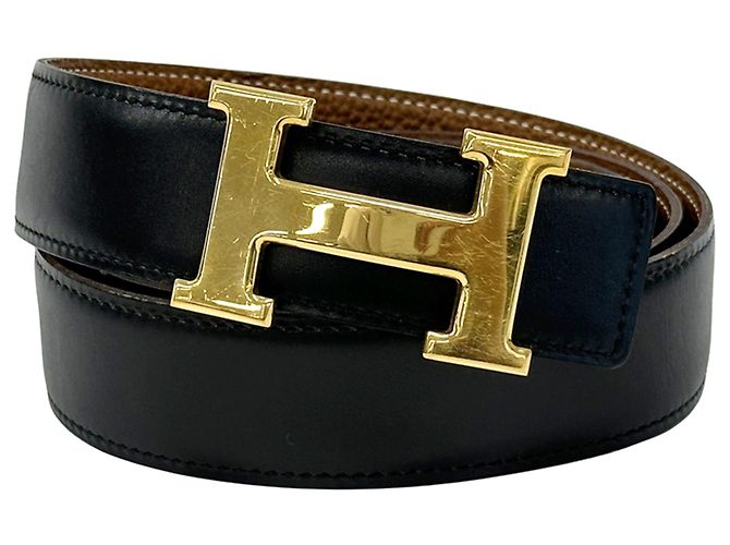Hermes Hermès Constance Reversible Belt Brown Black