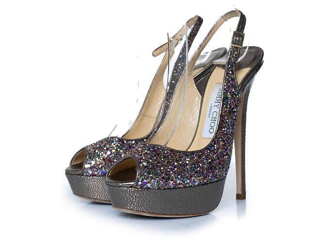 Jimmy Choo, Décolleté glitter Multicolore