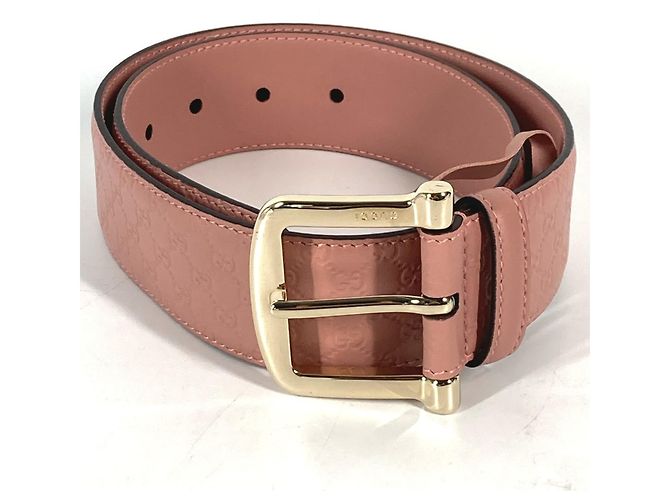 Gucci Micro Guccissima GG Ledergürtel Pink