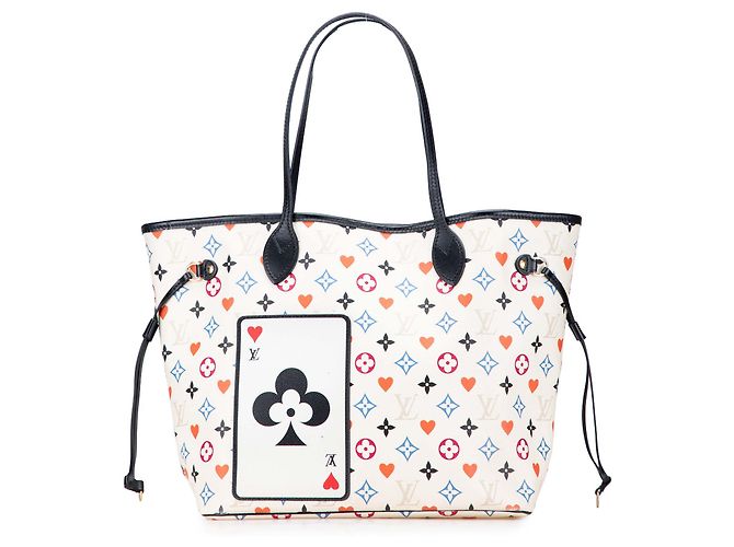 Louis Vuitton Monogram Bianco Game On Neverfull MM
