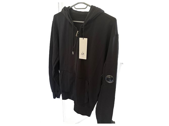 Schwarze Zip-Weste cp company