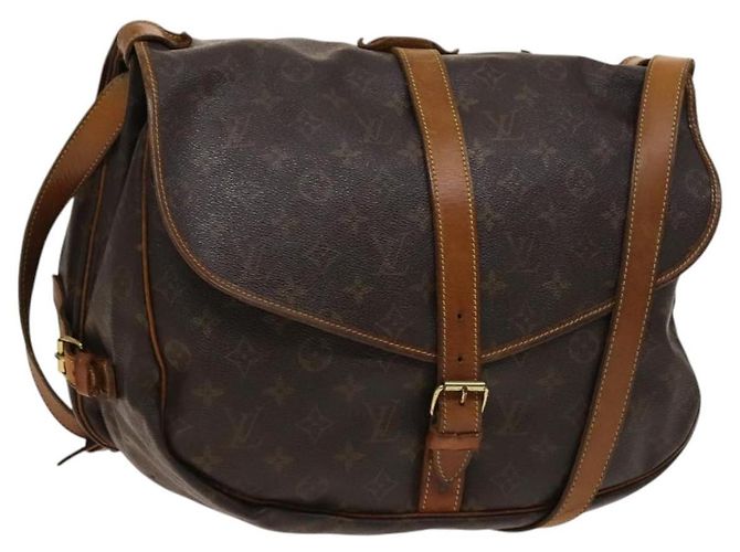 LOUIS VUITTON Bolsa de Ombro Monogram Saumur 35 M42254 LV Auth 138785 Monograma