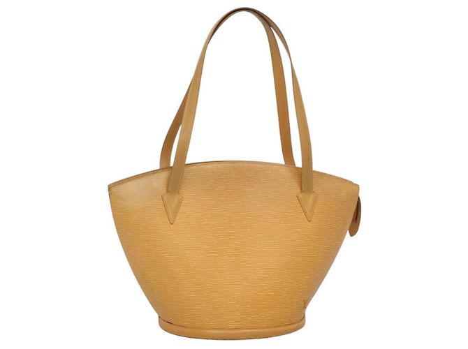 LOUIS VUITTON Bolsa de Compras de Hombro Epi Saint Jacques Amarilla M52269 Auth 140079 Amarillo