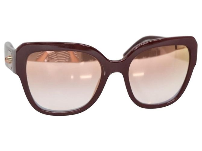 Dolce & Gabbana DOLCE&GABBANA Sunglasses Plastic Red Auth BA5048