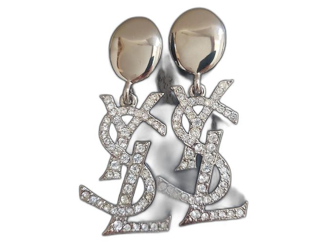 Orecchini vintage Yves Saint Laurent Argento
