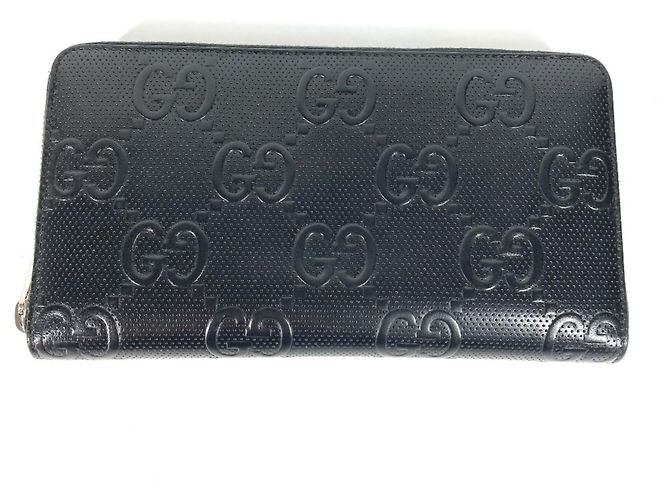 Gucci GG Embossed Long Wallet Black