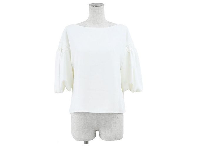 Autre Marque Twinkle Polyester Bluse FOXEY NEW YORK Weiß Aus weiß