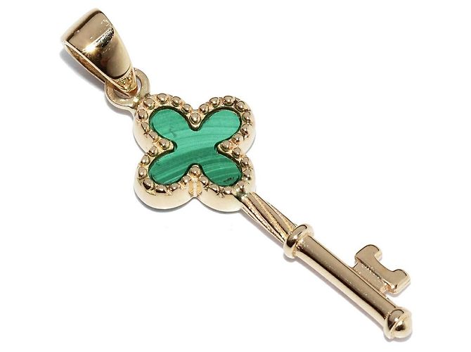 Autre Marque Pendente in Malachite Au750 D'oro
