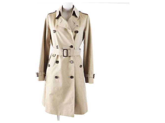 Trench Coat de Algodão Burberry Londres Bege