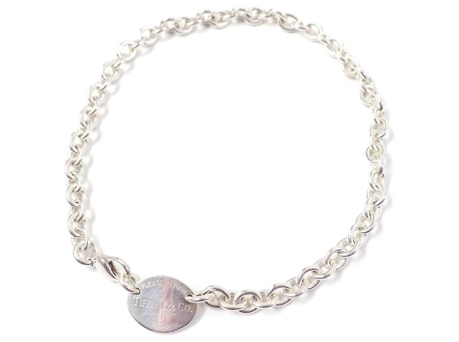 Tiffany & Co Collana tag ovale SV925 Tiffany&Co. Argento
