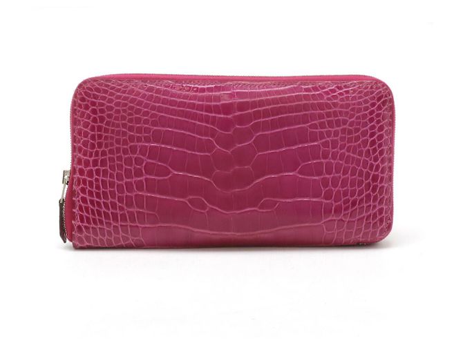 Hermès Hermes Azap Long Wallet Alligator Purple