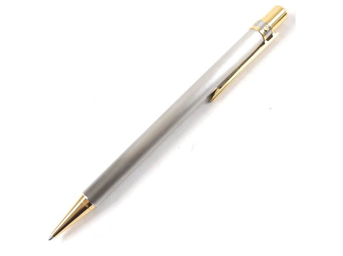 Bolígrafo Must de Cartier con logo grabado Plata Dorado