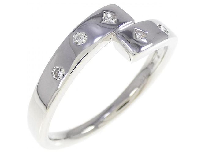 Autre Marque GSTV Platin-Diamantring Silber