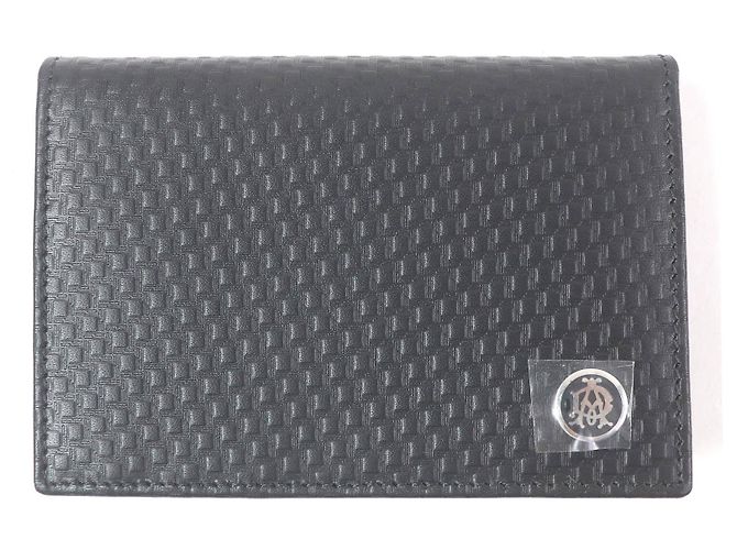 Alfred Dunhill Dunhill MICRO D-EIGHT Leather Card Case Black