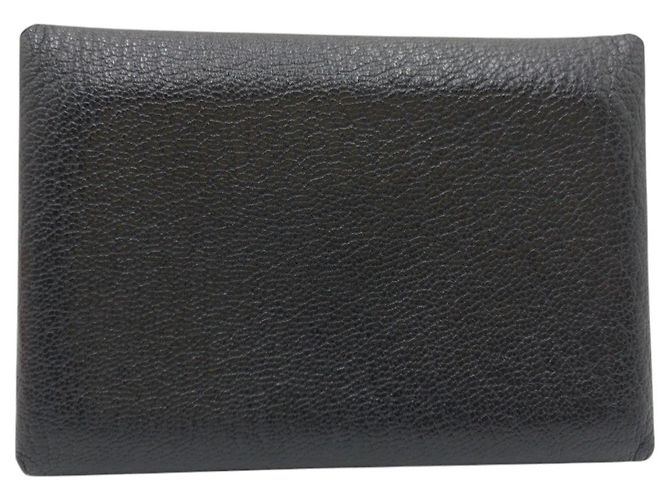 Estojo para moedas Calvi Duo em cabra Hermès Preto