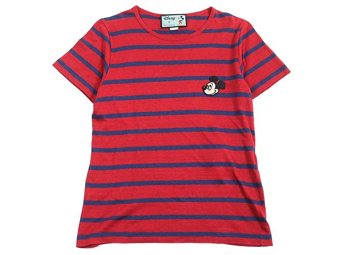 T-shirt a manica corta in lino e cotone Gucci×Disney 598971 Rosso