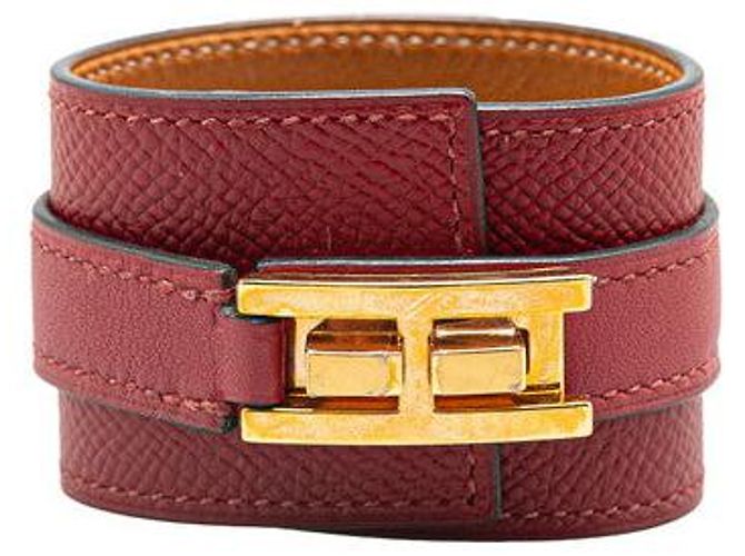 Pulsera Drag Veau Epsom Hermès Roja