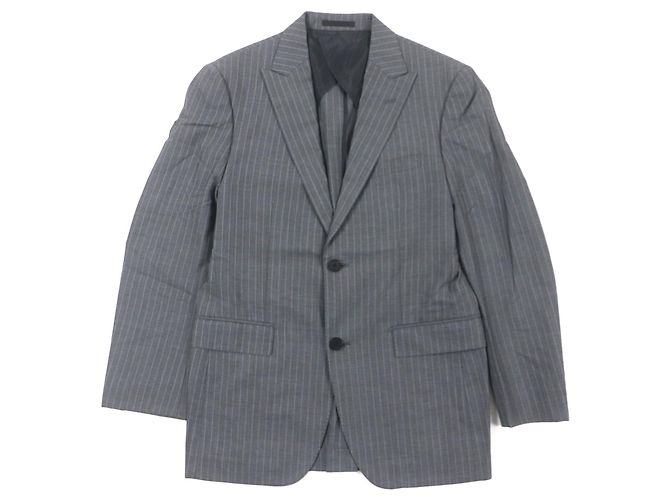 Burberry Black Label Super 100S Wool Jacket Brown Grey