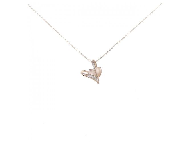 Autre Marque Collana in oro rosa K10 e diamanti