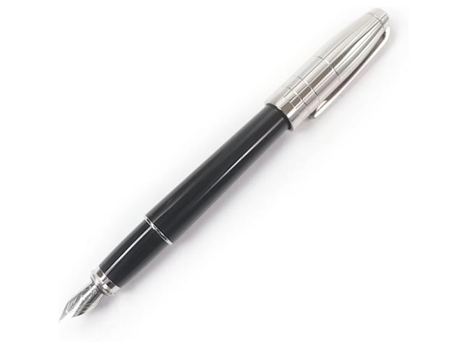 Autre Marque Dupont Fidelio 14K Fountain Pen Black Silvery Metal  ref.2480413
