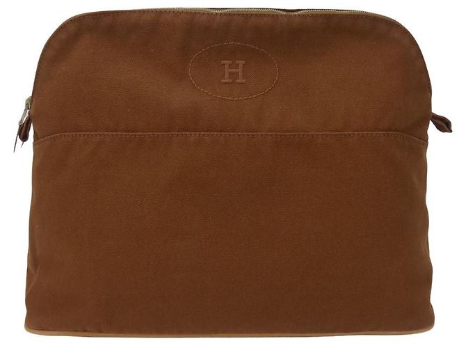 Bolso Bolide de Algodón de Hermès Bronce
