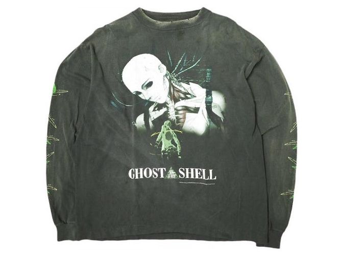Autre Marque T-shirt a maniche lunghe in cotone Saint Michael GS_LS Nero