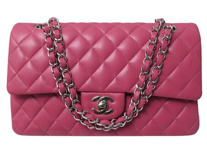NEW CHANEL A01112 TIMELESS MEDIUM SMOOTH LEATHER PINK HANDBAG  ref.2481322